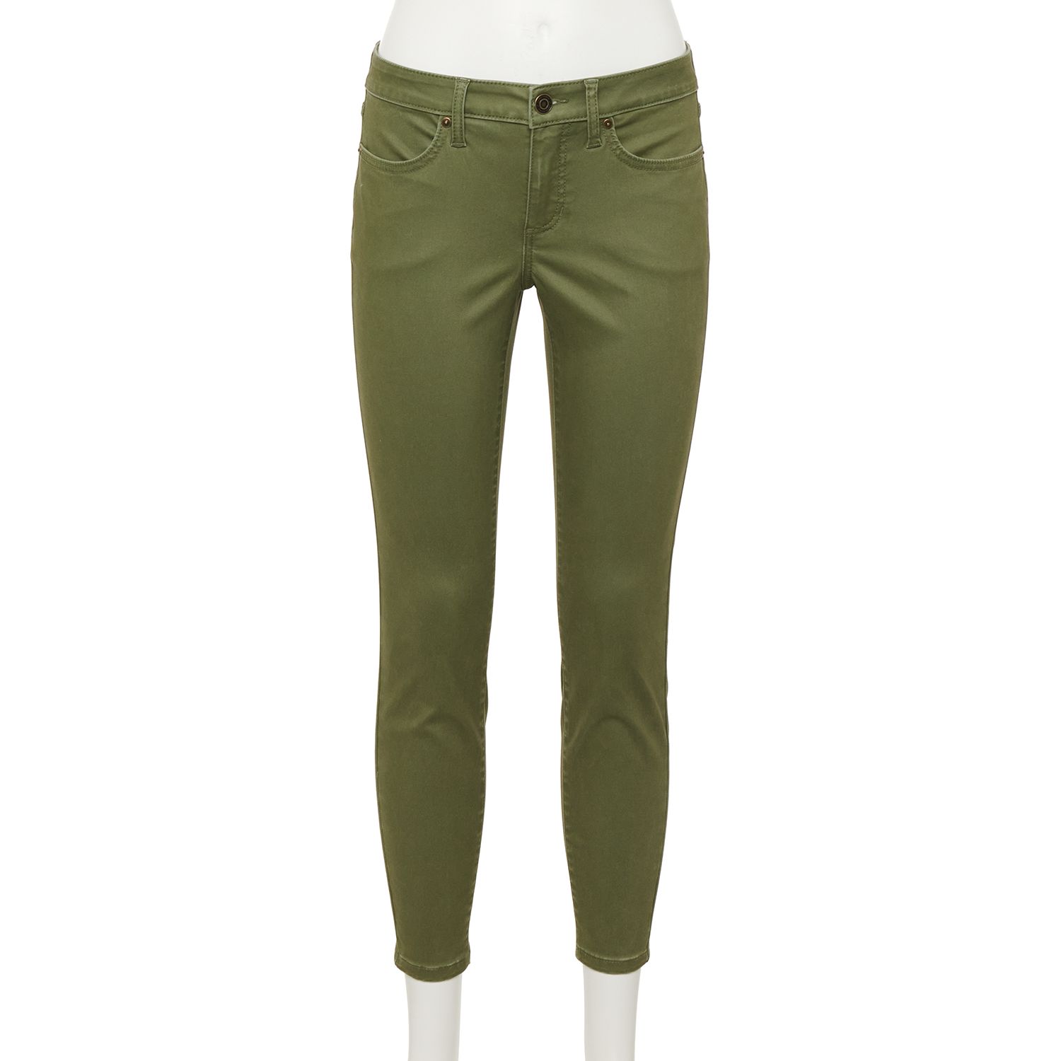 green skinny jeans ladies