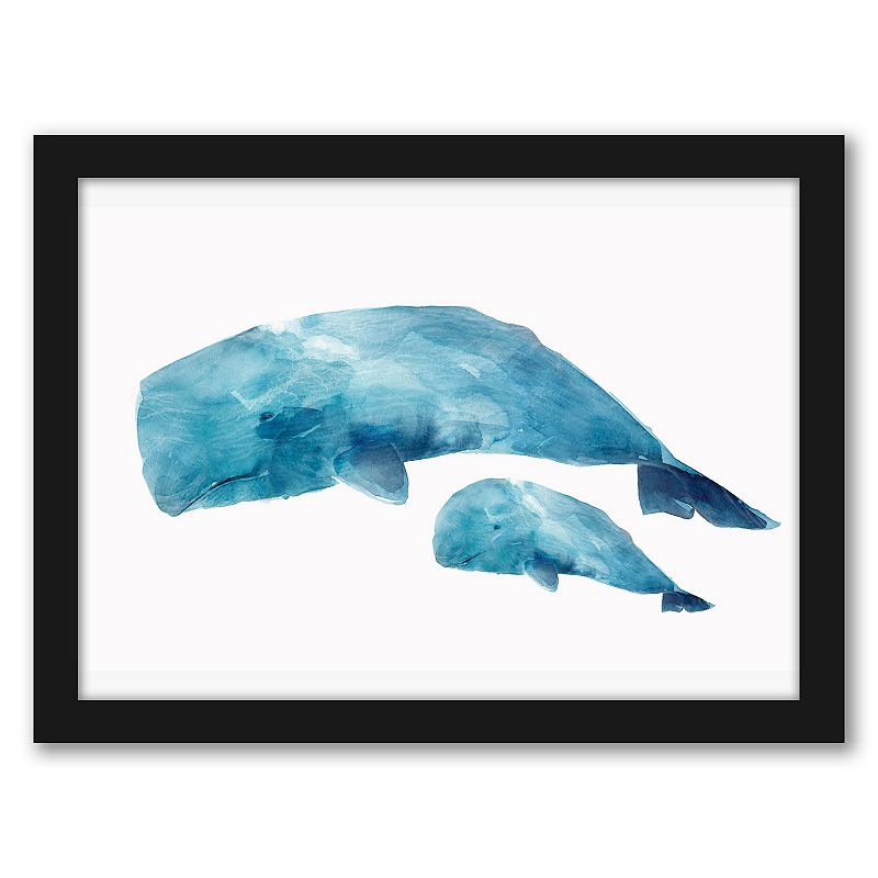 70717486 Americanflat Whale Baby Wall Art, Multicolor, 12X1 sku 70717486