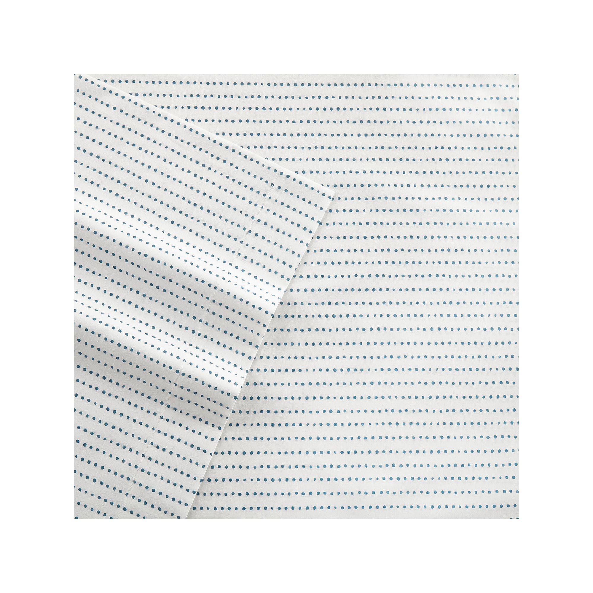 City Scene Cotton Percale Sheet Set, Gray Scene