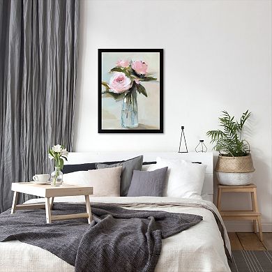 Americanflat Peonies In A Vase I Framed Wall Art