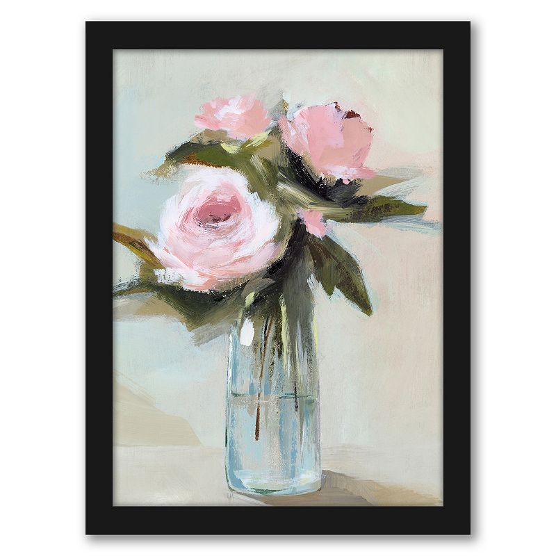Americanflat Peonies In A Vase I Framed Wall Art, Multicolor, 12X15