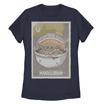 Juniors' Star Wars The Mandalorian The Child aka Baby Yoda Poster Graphic Tee