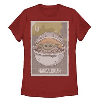 Juniors' Star Wars The Mandalorian The Child aka Baby Yoda Poster Graphic Tee