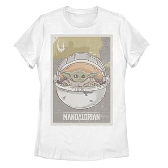 Juniors' Star Wars The Mandalorian The Child aka Baby Yoda Poster Graphic Tee