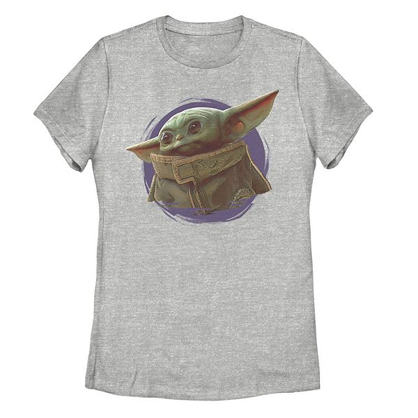 Juniors' Star Wars The Mandalorian The Child aka Baby Yoda Over Circle ...