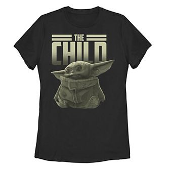 Juniors' Star Wars The Mandalorian The Child aka Baby Yoda Portrait Graphic Tee