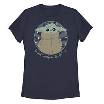 Juniors' Star Wars The Mandalorian The Child aka Baby Yoda Cutest Bounty Graphic Tee