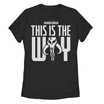 Juniors' Star Wars The Mandalorian This Is The Way Graphic Tee