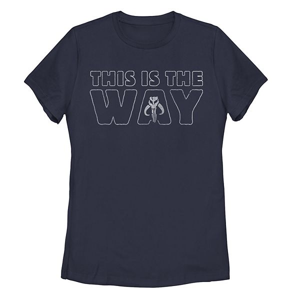 Juniors' Star Wars The Mandalorian This Is The Way Graphic Tee