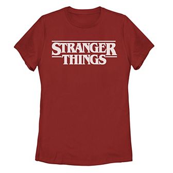 Juniors' Stranger Things Logo Tee