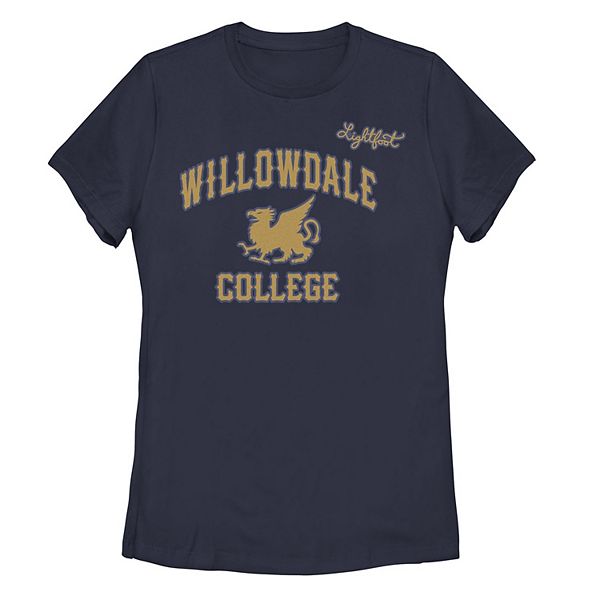 Disney / Pixar's Onward Juniors' Willowdale College Logo Graphic Tee