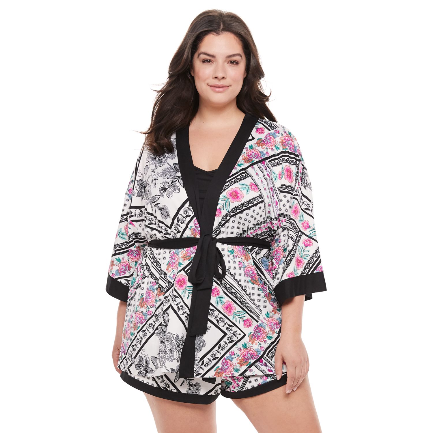 plus size windbreaker short set