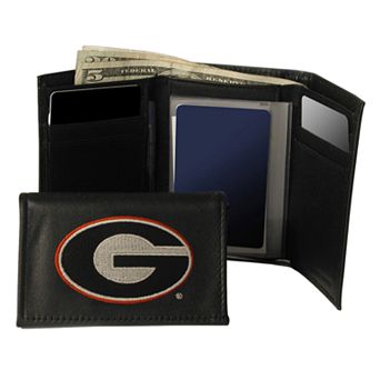 University of Georgia Bulldogs Trifold Leather Wallet