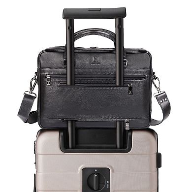 Karla Hanson RFID-Blocking Roger Leather Briefcase