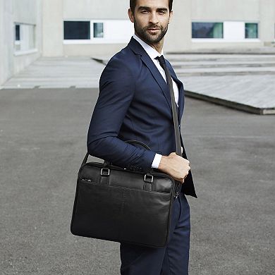 Karla Hanson RFID-Blocking Roger Leather Briefcase
