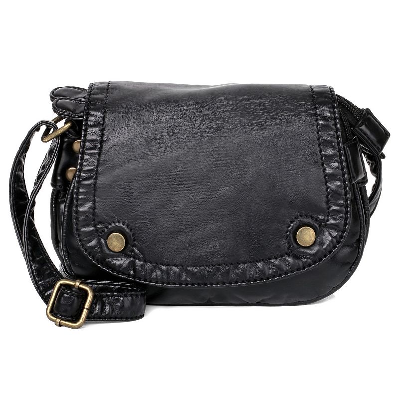 Women's Karla Hanson Charlotte Compact Messenger Bag, Black