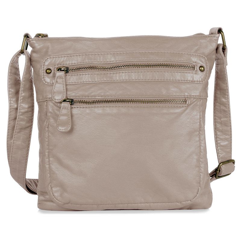 Women's Karla Hanson Charlotte Messenger Organizer Bag, Grey