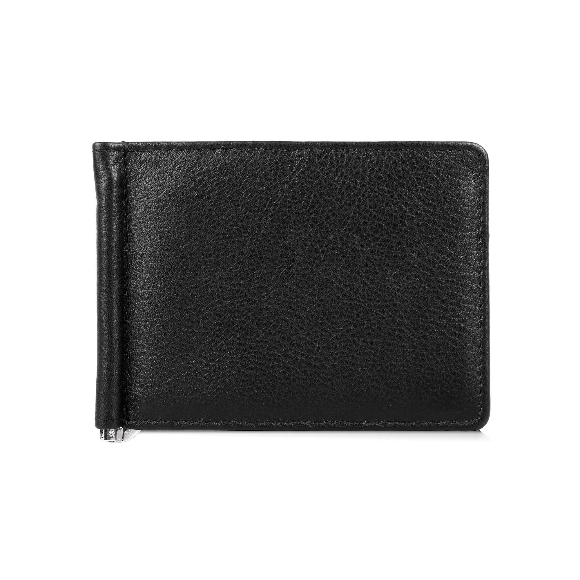 Karla Hanson RFID Blocking Martin Leather Bifold, Black