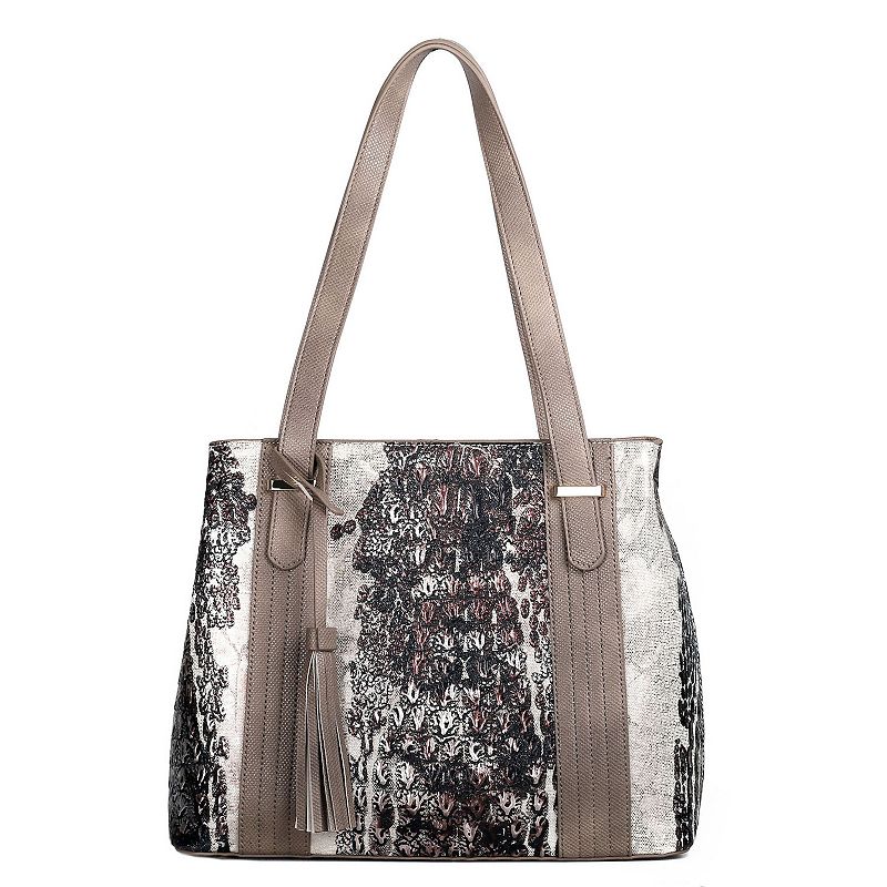 Women's Karla Hanson RFID-Blocking Eva Tote Bag, Beige