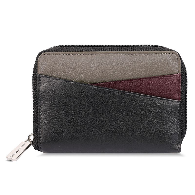 Karla Hanson RFID Blocking Wanda Leather Medium Wallet, Black
