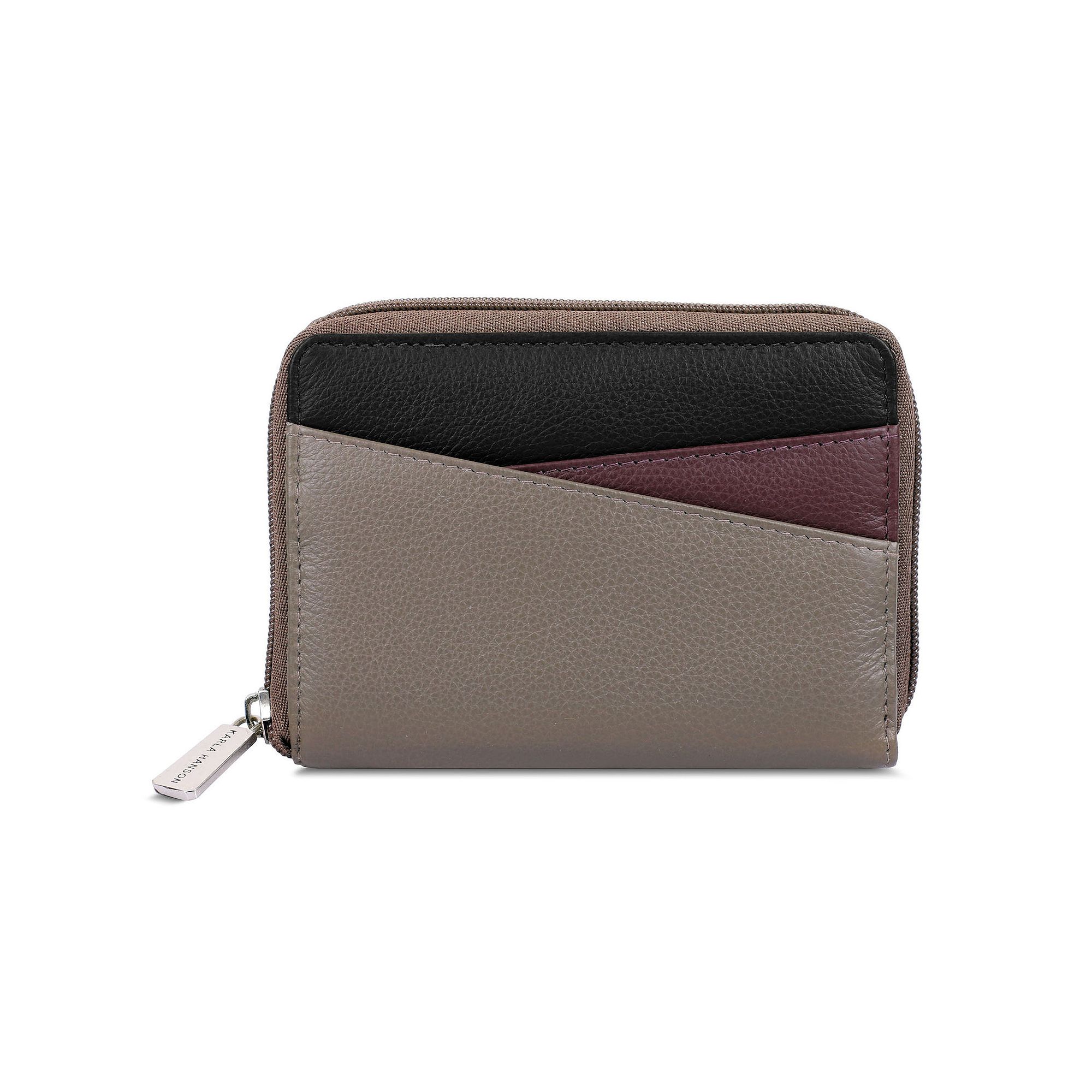 Karla Hanson RFID Blocking Wanda Leather Medium Wallet, Brown Team