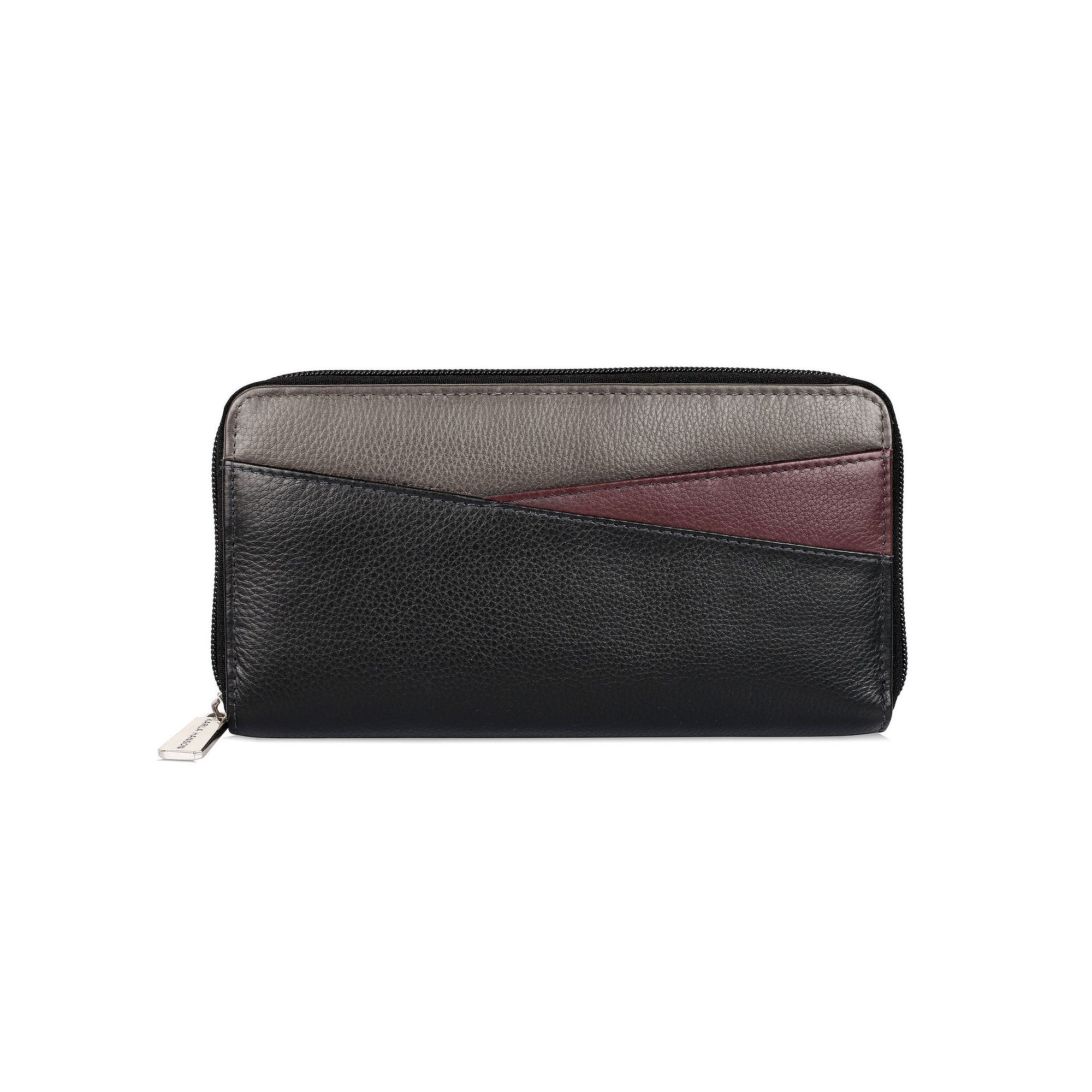 Karla Hanson RFID Blocking Wanda Leather Wallet, Black Team