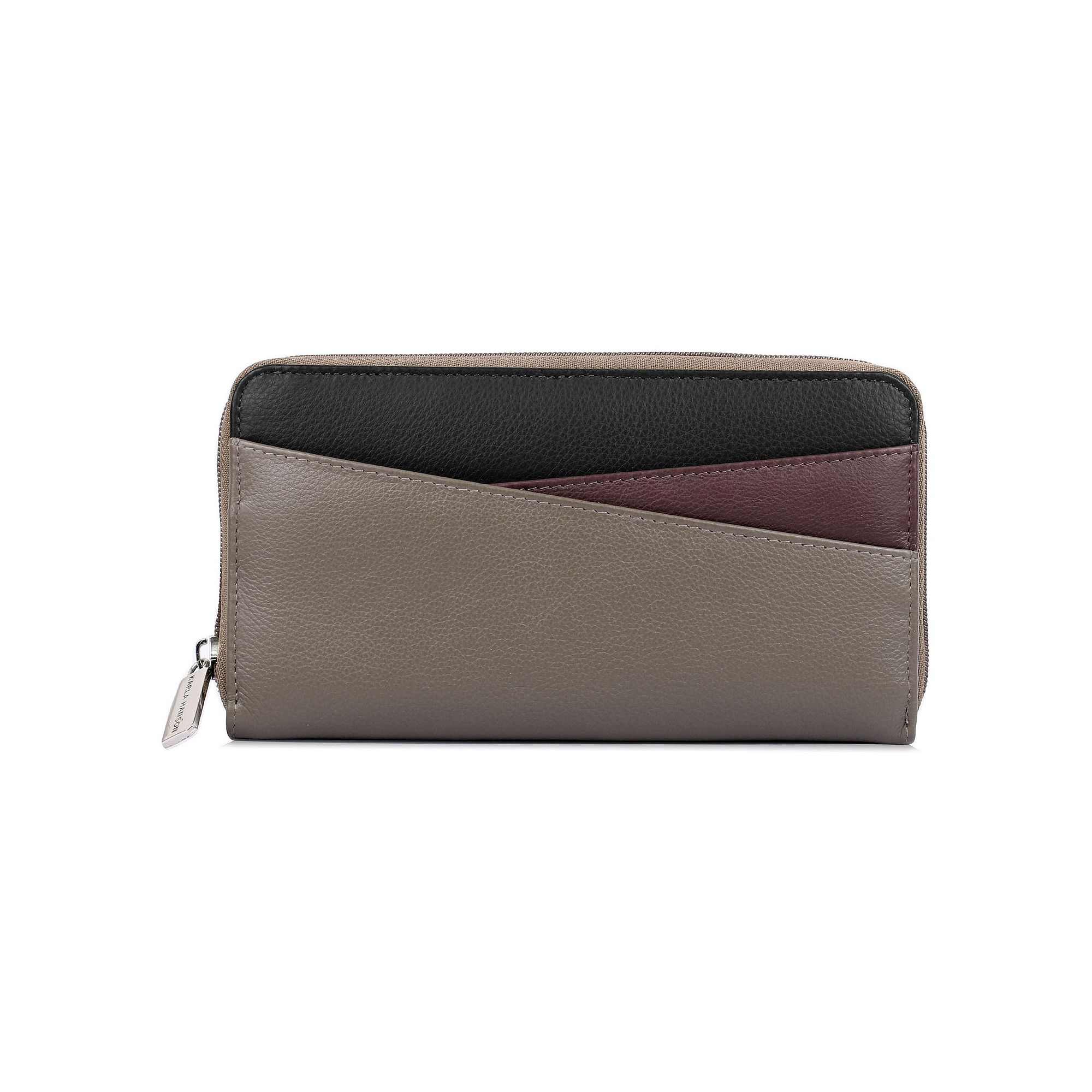 Karla Hanson RFID Blocking Wanda Leather Wallet, Brown Team