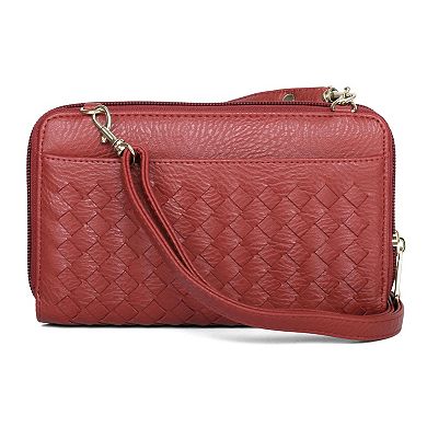 Women's Karla Hanson RFID-Blocking Ellen Woven Crossbody Phone Wallet