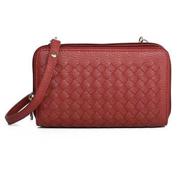 Women's Karla Hanson RFID-Blocking Ellen Woven Crossbody Phone Wallet