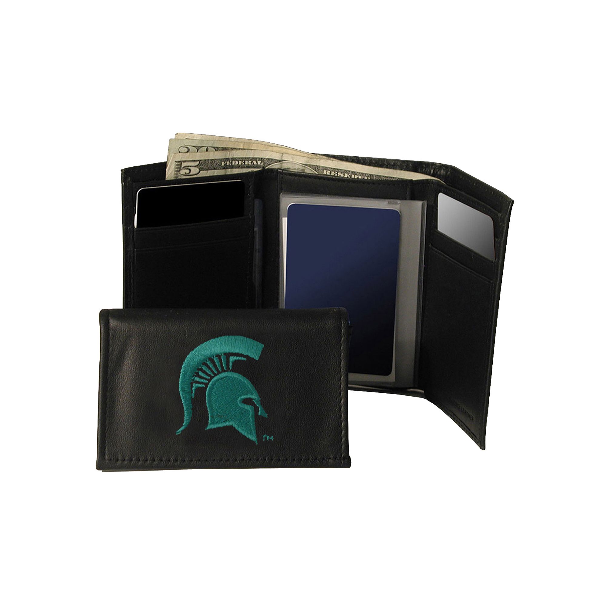 Michigan State University Spartans Trifold Wallet, Green