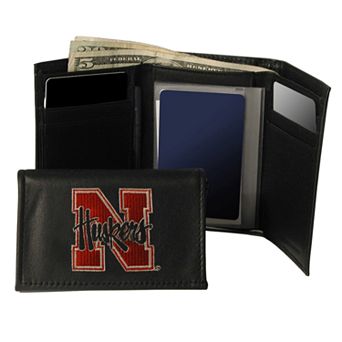 University of Nebraska Cornhuskers Trifold Leather Wallet