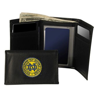 University of Notre Dame Fighting Irish Trifold Leather Wallet