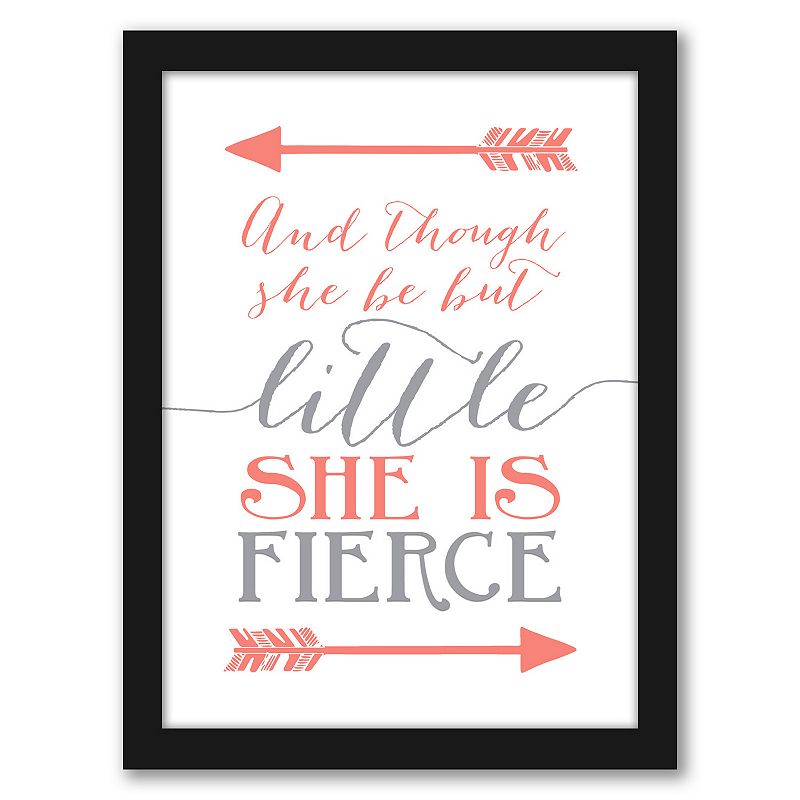 Americanflat She Is Fierce Wall Art by Wall and Wonder, Multicolor, 12X15