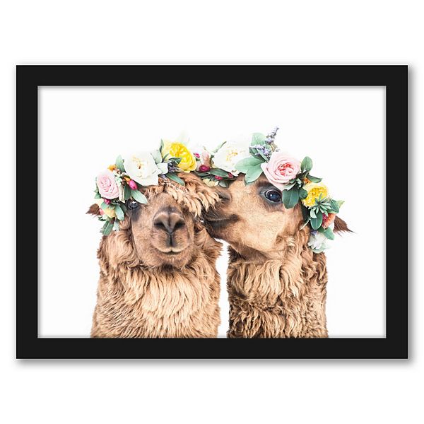 Americanflat Alpaca Love Wall Art by Sisi and Seb