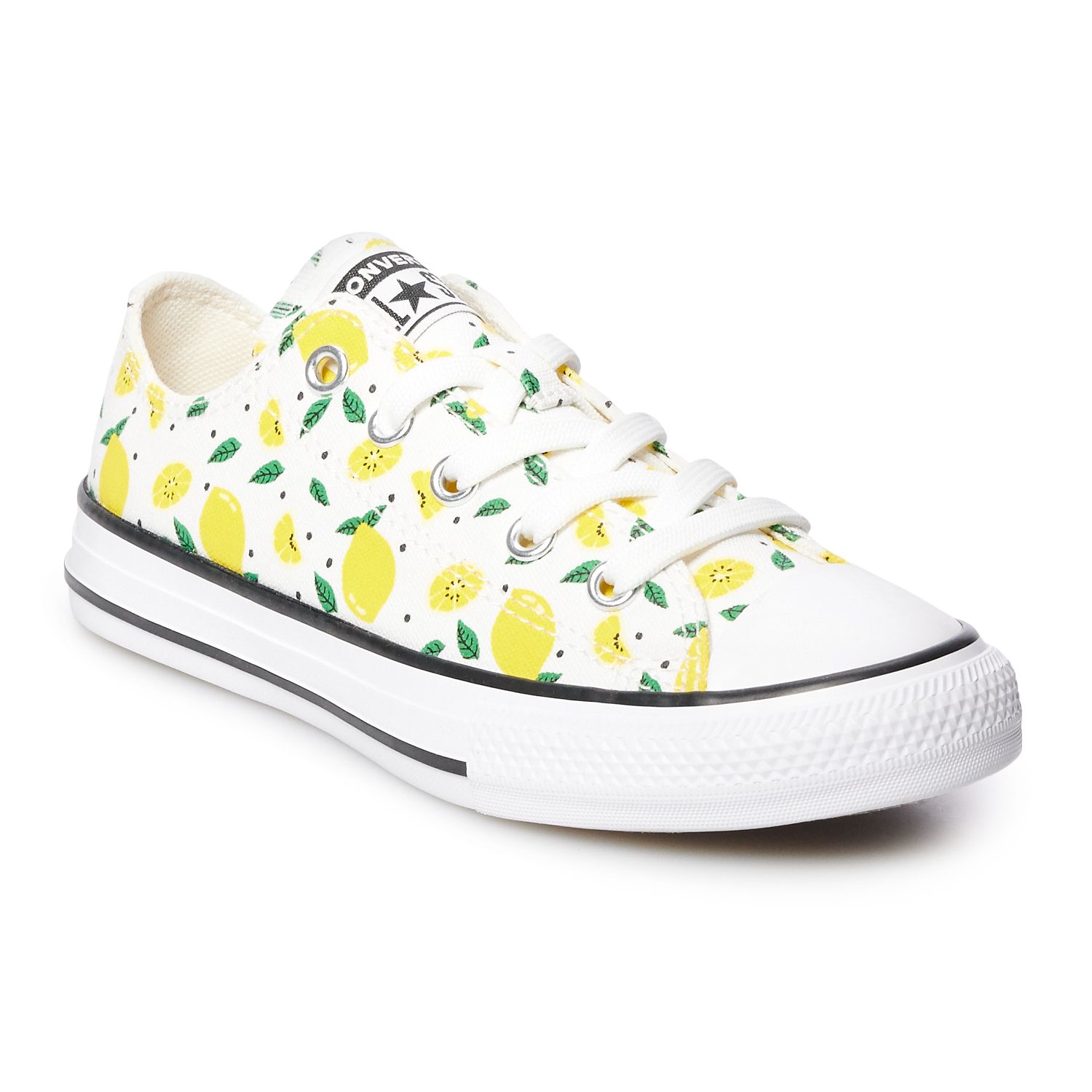 lemon converse low tops