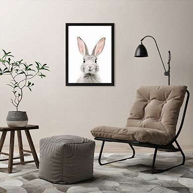 Americanflat Bunny Face Wall Art by Sisi and Seb