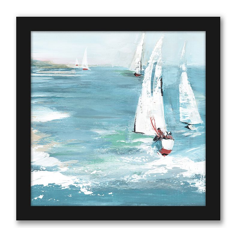 Americanflat Gone Sailing Wall Decor, Multicolor, 15X15