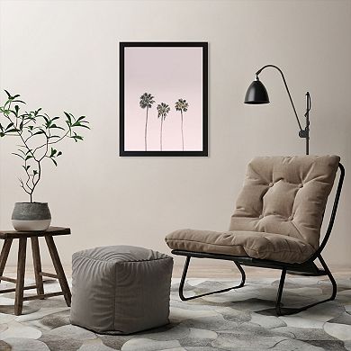 Americanflat Palm Trees In Pink Wall Art by Sisi and Seb