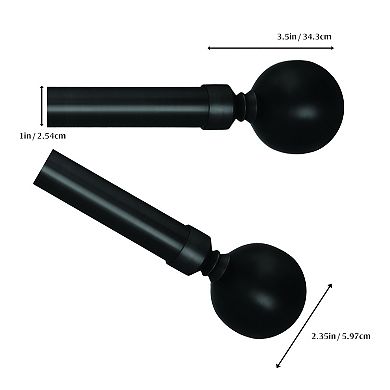 Versailles Home Fashions 1-in. Lexington Ball Curtain Rod