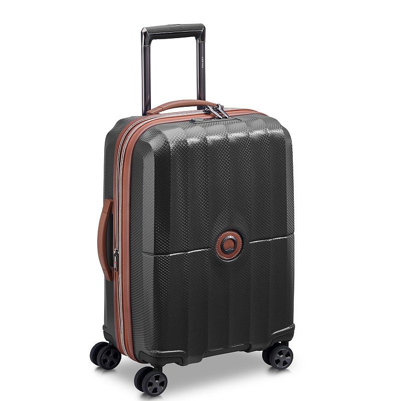 Delsey St. Tropez Hardside Spinner Luggage, Black, 24 INCH