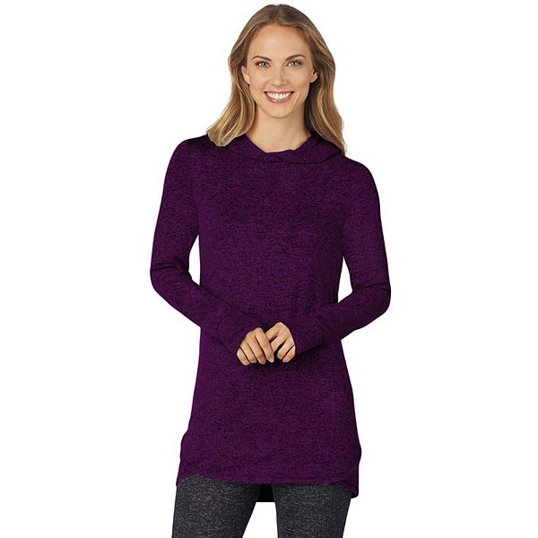 Women's Cuddl Duds® Soft Knit Long Sleeve Tunic Hoodie