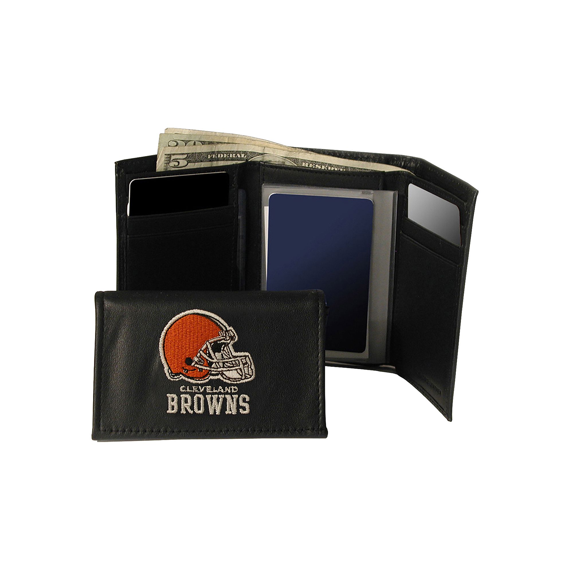Cleveland Browns Trifold Leather Wallet