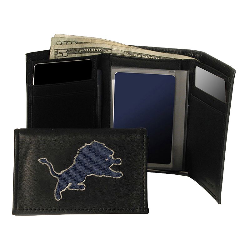 Detroit Lions Trifold Leather Wallet