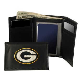 Green Bay Packers Trifold Leather Wallet