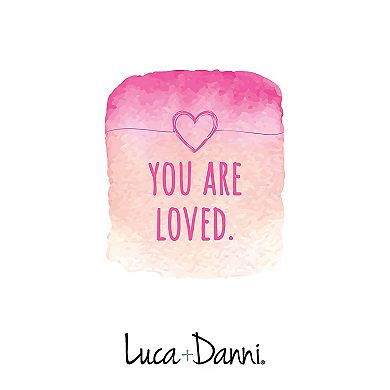 Luca + Danni Heart & Crystal Bangle Bracelet