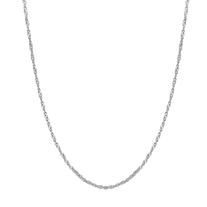 PRIMROSE Sterling Silver Twist Cable Chain Necklace, Womens, Size: 18