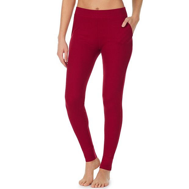 Cuddl Duds Stretch Thermal Leggings with Pockets LARGE (6767) in