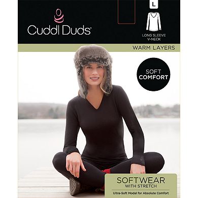 Women's Cuddl Duds® Softwear V-Neck Top