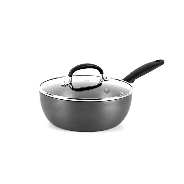 OXO Hard Anodized Nonstick Cookware, 3QT Covered Chef Pan with