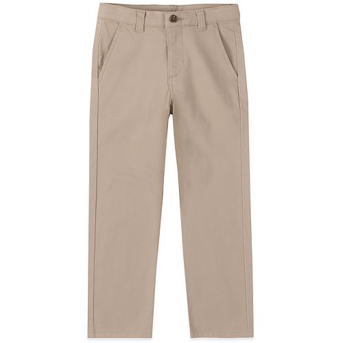 Boys 4-20 & Husky Chaps Flat Front Comfort Slim Fit Pants